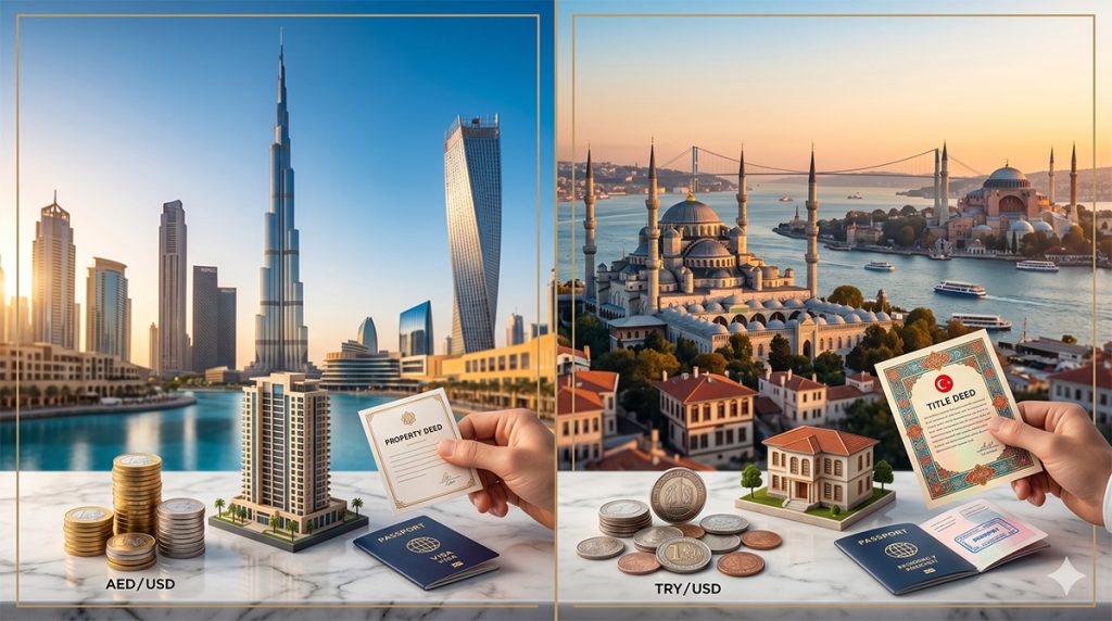 اقامت دبی یا ترکیه؛ حداقل سرمایه برای اقامت دبی و ترکیه