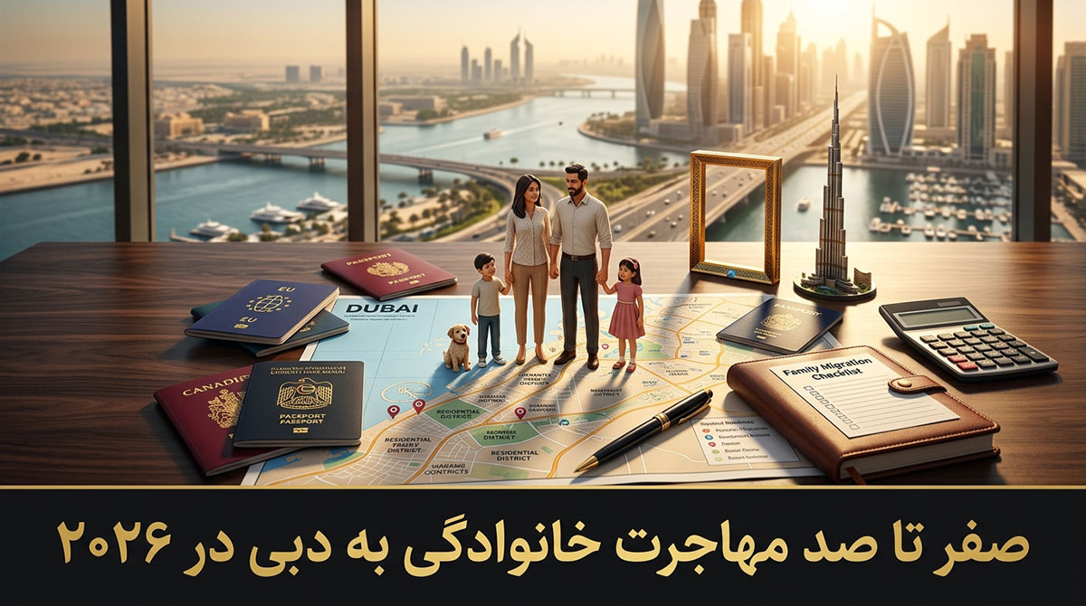 صفر تا صد مهاجرت خانوادگی به دبی در ۲۰۲۶